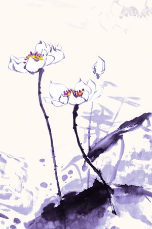 荷花印花华亿平台图片