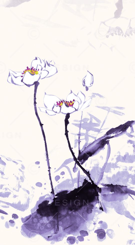 荷花印花华亿平台图片