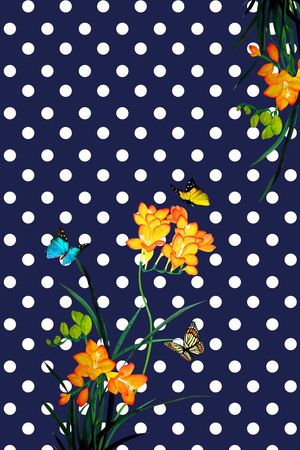 抽象手绘满版最新高清数码时尚潮流大牌复古欧美风中国风印花华亿平台图片