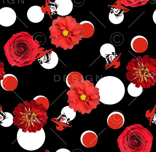 波点印花华亿平台图片