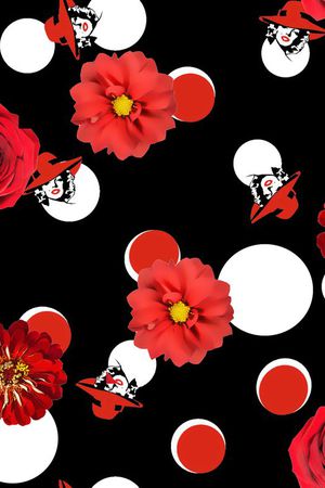 波点印花华亿平台图片