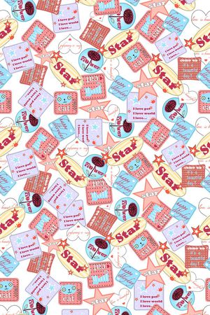 趣味小标牌印花华亿平台图片