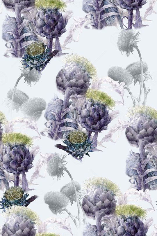 小清新花卉印花华亿平台图片