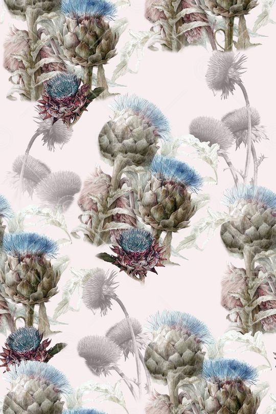 小清新花卉印花华亿平台图片