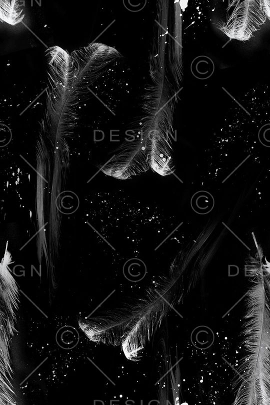 羽毛印花华亿平台图片