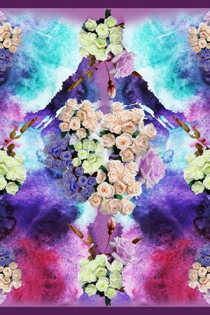 花卉印花华亿平台图片