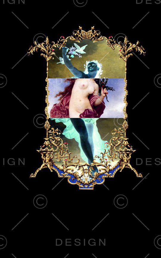 人物印花华亿平台图片