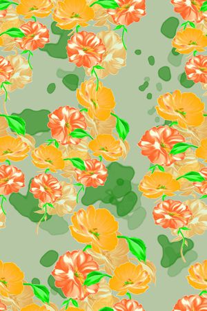 风格花卉印花华亿平台图片