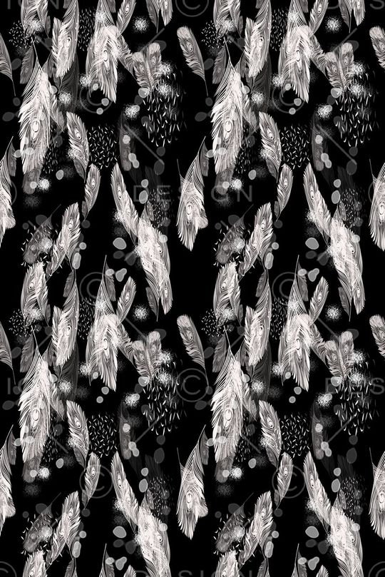 鸟昆虫图案印花华亿平台图片