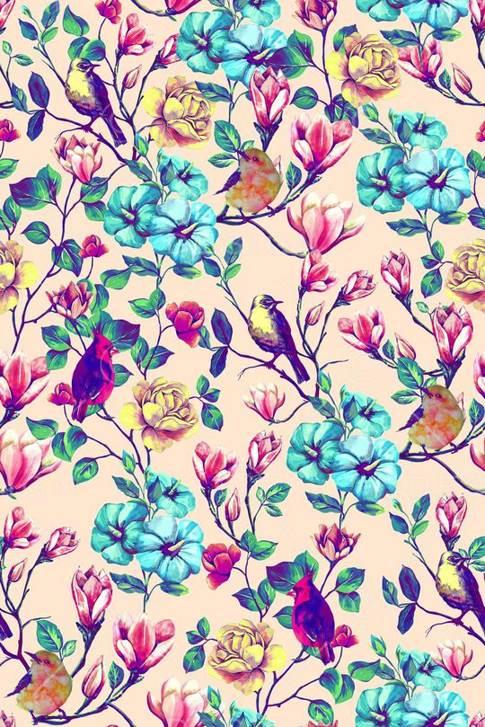 大朵水彩印花华亿平台图片