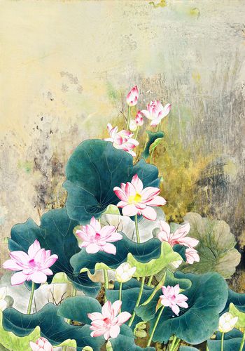 大气中国风印花华亿平台图片