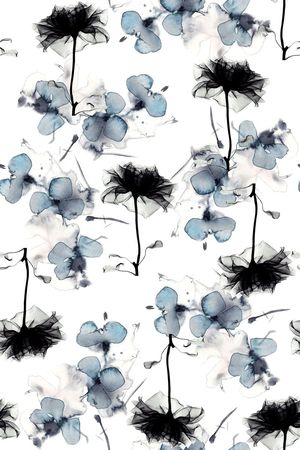 水墨印花华亿平台图片