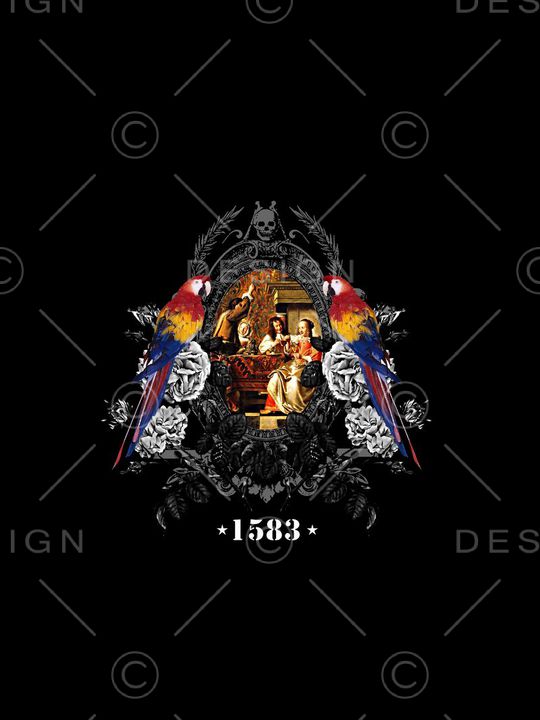 复古印花华亿平台图片