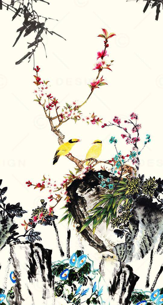 梅花印花华亿平台图片