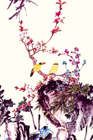 梅花印花华亿平台图片