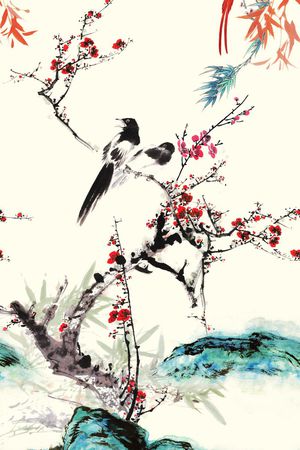 梅花印花华亿平台图片