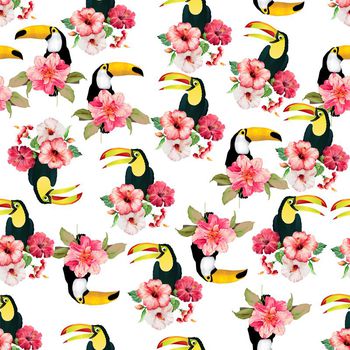 622178-大嘴鸟花卉