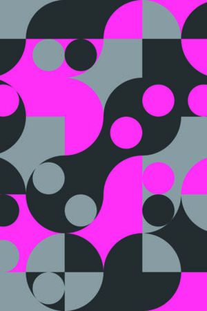 不规则几何印花华亿平台图片