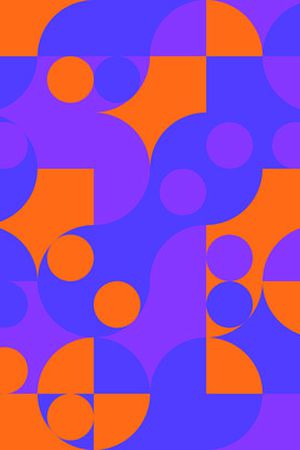 不规则几何印花华亿平台图片