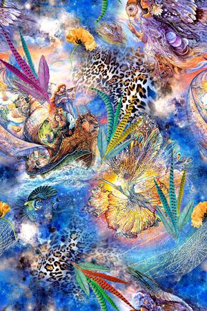 豹纹印花华亿平台图片