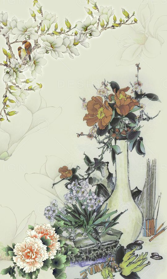 花卉印花华亿平台图片