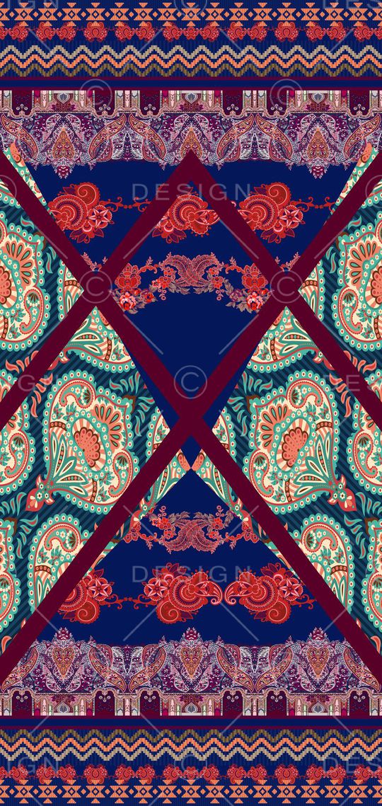 长方丝巾印花华亿平台图片