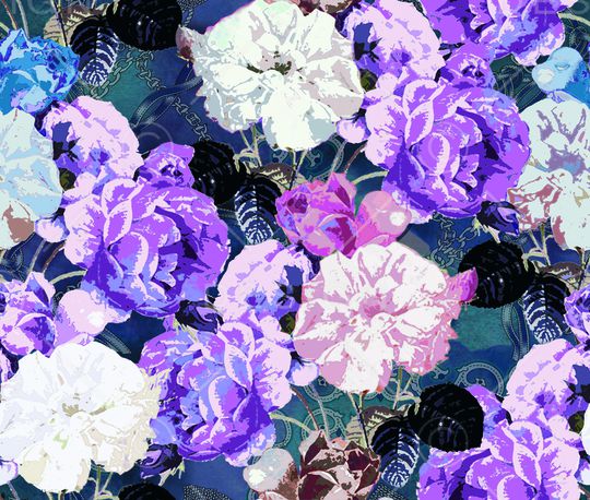 牡丹印花华亿平台图片