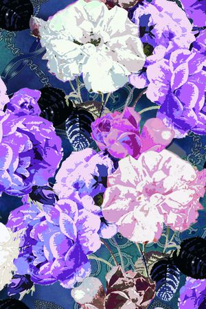 牡丹印花华亿平台图片