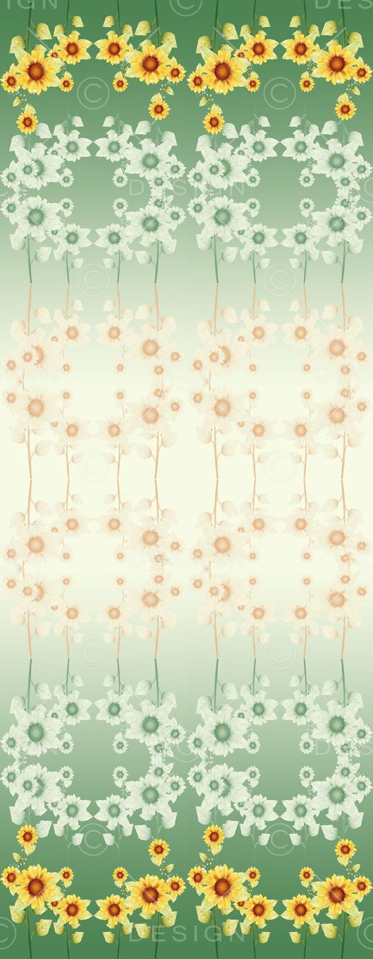 向日葵印花华亿平台图片