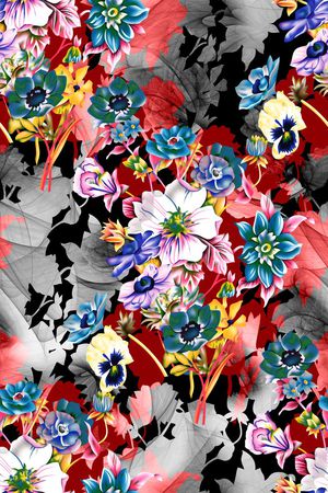 花朵印花华亿平台图片