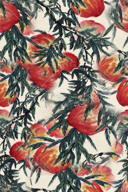 中国风印花华亿平台图片