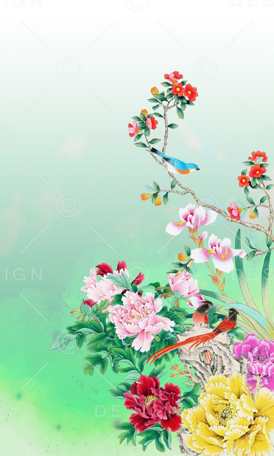 中国风印花华亿平台图片