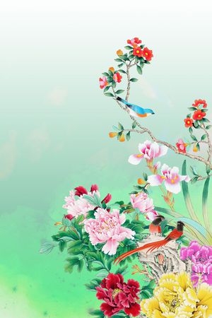 中国风印花华亿平台图片