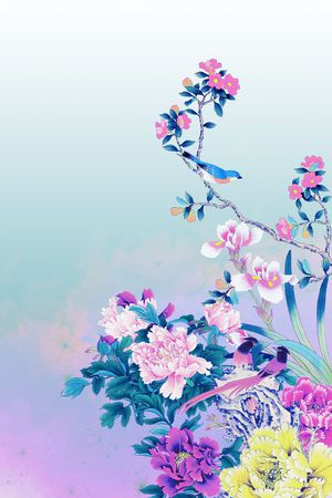 中国风印花华亿平台图片