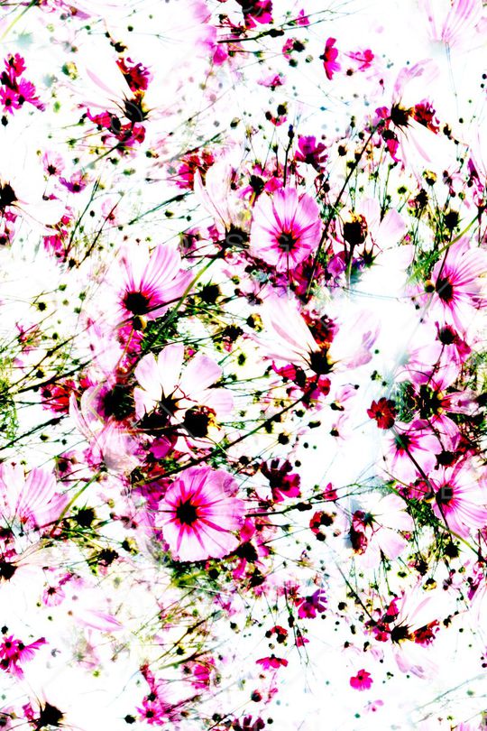 手绘花卉印花华亿平台图片