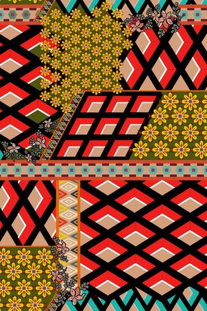 几何印花华亿平台图片