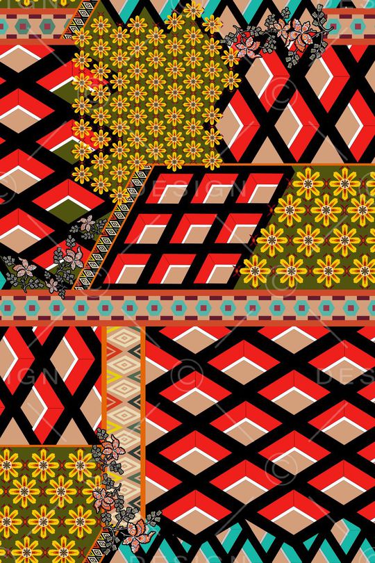 几何印花华亿平台图片