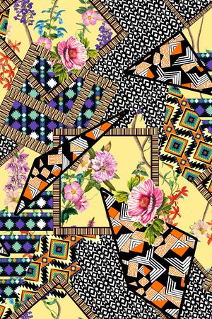 几何印花华亿平台图片