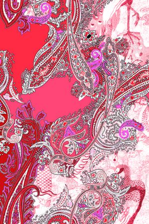 腰果花印花华亿平台图片