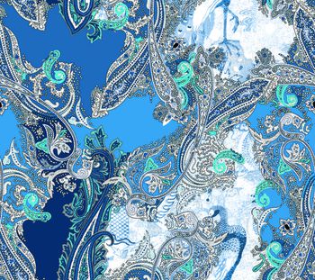 腰果花印花华亿平台图片