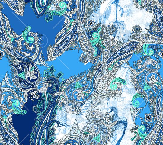 腰果花印花华亿平台图片