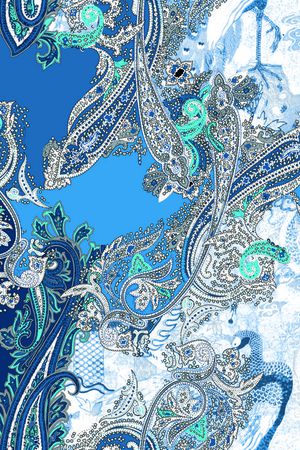 腰果花印花华亿平台图片