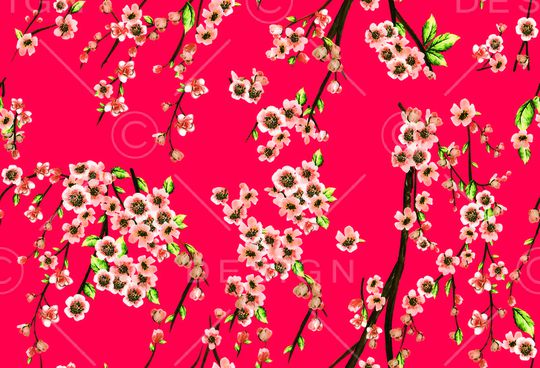 树枝印花华亿平台图片