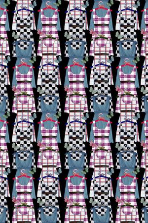 格子印花华亿平台图片