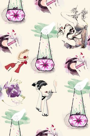 手绘首饰印花华亿平台图片