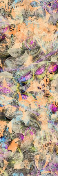 抽象长巾印花华亿平台图片