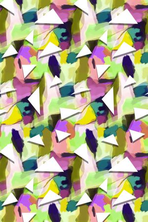 抽象手绘满版最新高清数码时尚潮流大牌复古欧美风纹理印花华亿平台图片