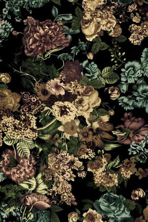 复古花印花华亿平台图片