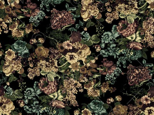 复古花印花华亿平台图片