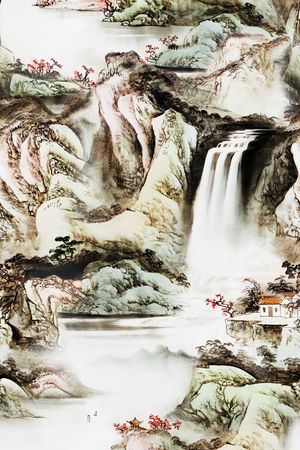 中国风印花华亿平台图片